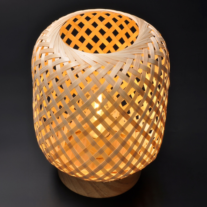 LED Dekoracyjna Lampa stołowa BOHO LED/2xAAA rattan