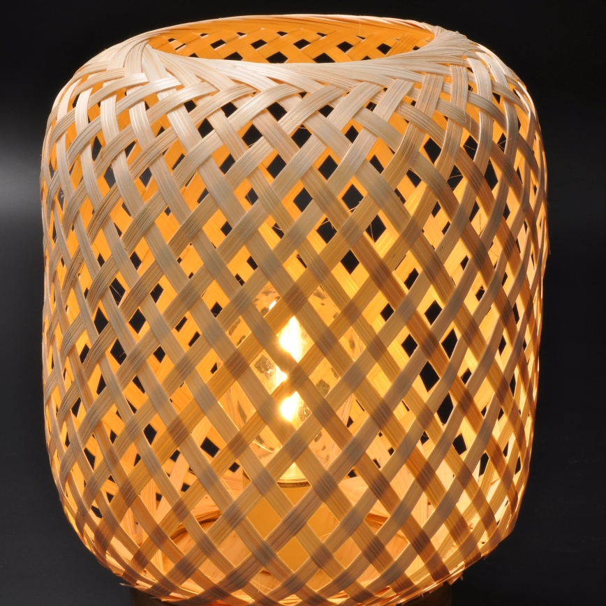 LED Dekoracyjna Lampa stołowa BOHO LED/2xAAA rattan
