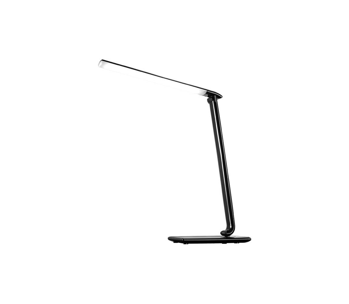 WO37-B - LED Lampa stołowa ściemnialna złącze USB LED/12W/230V czarny
