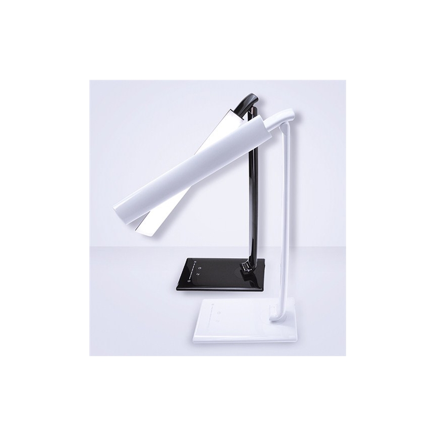 LED Lampa stołowa ściemnialna złącze USB LED/12W/230V bialy