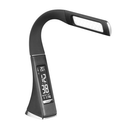 LED Lampa stołowa ściemnialna z wyświetlaczem LED/6W/230V czarny