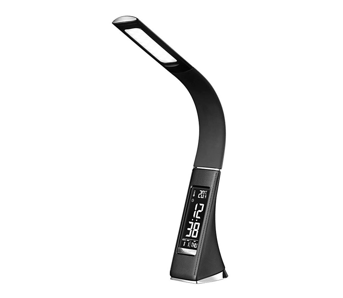WO46-B - LED Ściemnialna lampa stołowa z wyświetlaczem LED/6W/230V czarna