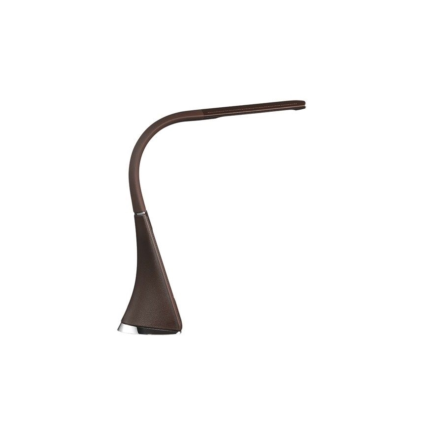LED Lampa stołowa ściemnialna z wyświetlaczem LED/6W/230V brązowy