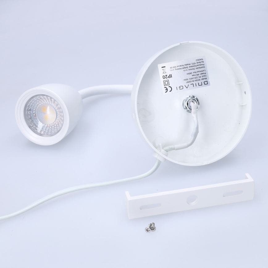 LED Mały ściemnialny kinkiet LED/4W/230V