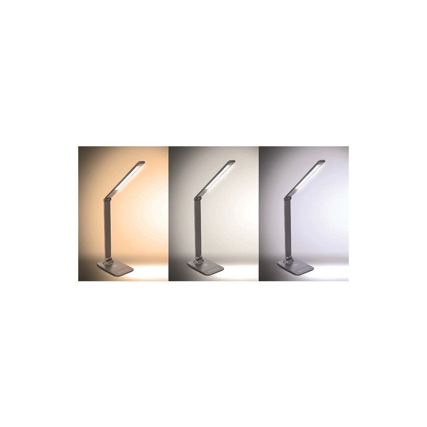 LED Ściemnialna lampa stołowa z ładowaniem bezprzewodowym LED/10W/100-240V