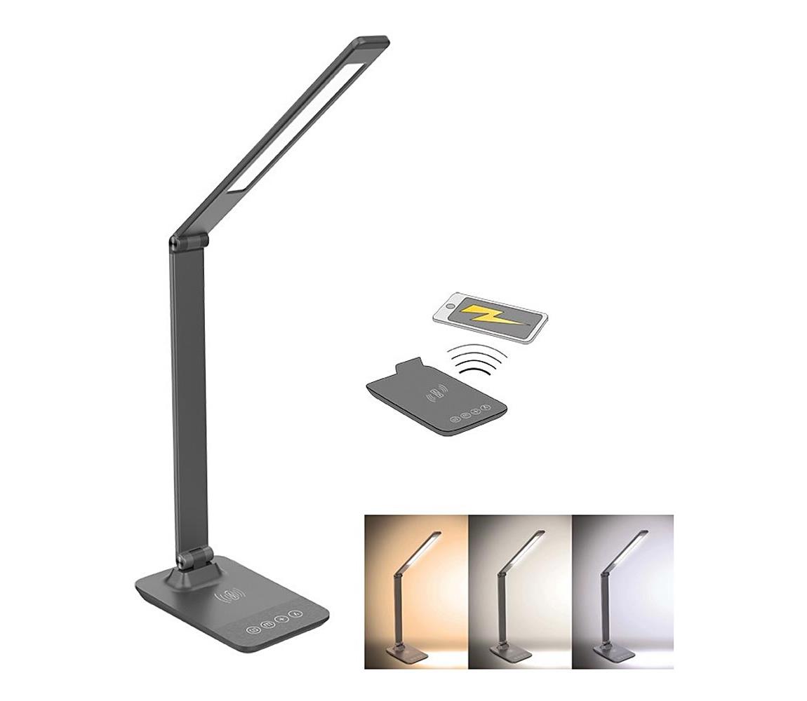 WO55-G - LED Ściemnialna lampa stołowa z ładowaniem bezprzewodowym LED/10W/100-240V