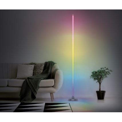 LED RGB ściemnialna lampa stojąca RAINBOW LED/18W/230V Wi-Fi Tuya + pilot