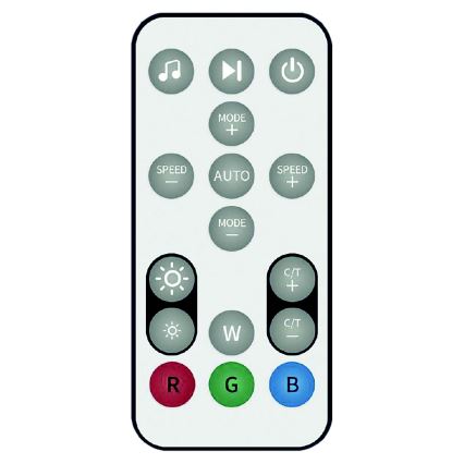 LED RGB ściemnialna lampa stojąca RAINBOW LED/18W/230V Wi-Fi Tuya + pilot