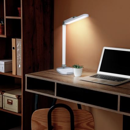 LED Ściemnialna dotykowa lampa stołowa z noc oświetlenie LED/10W/5V 3000/4000/5000K biała