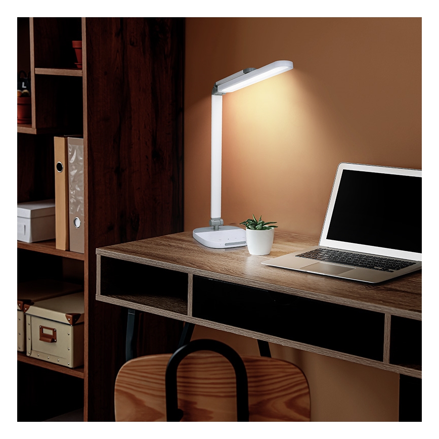 LED Ściemnialna dotykowa lampa stołowa z noc oświetlenie LED/10W/5V 3000/4000/5000K biała