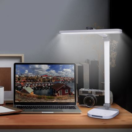 LED Ściemnialna dotykowa lampa stołowa z noc oświetlenie LED/10W/5V 3000/4000/5000K biała