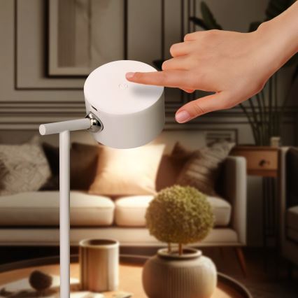 LED Dotykowa lampka 3w1 z funkcją ściemniania, ładowarka LED/4W/2000 mAh 3000/4000/6500K biała