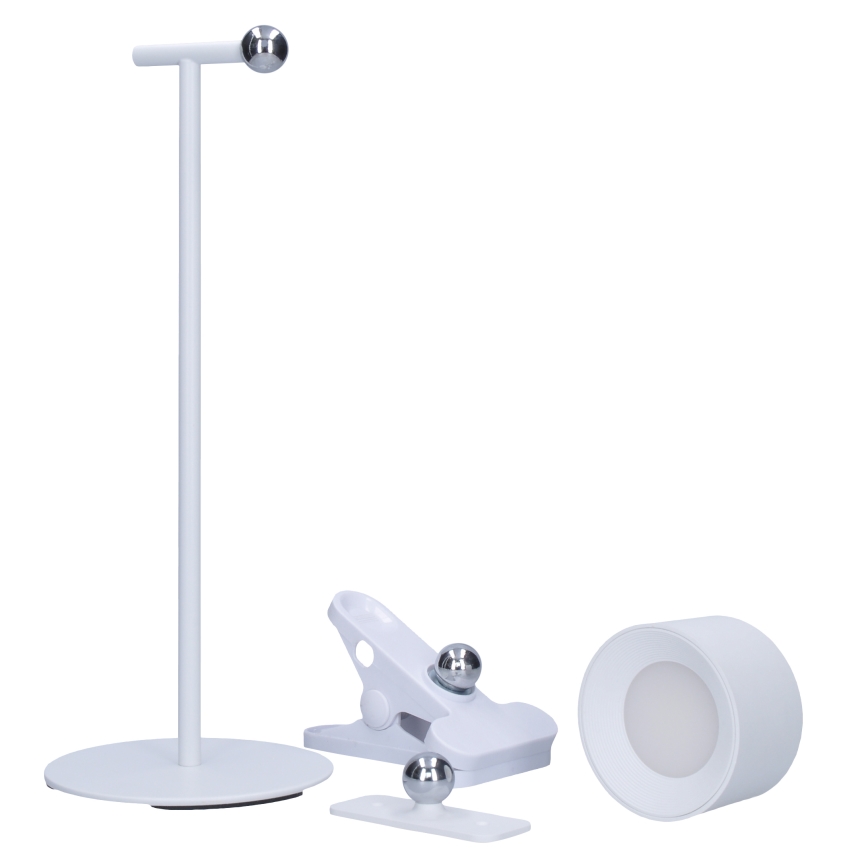 LED Dotykowa lampka 3w1 z funkcją ściemniania, ładowarka LED/4W/2000 mAh 3000/4000/6500K biała