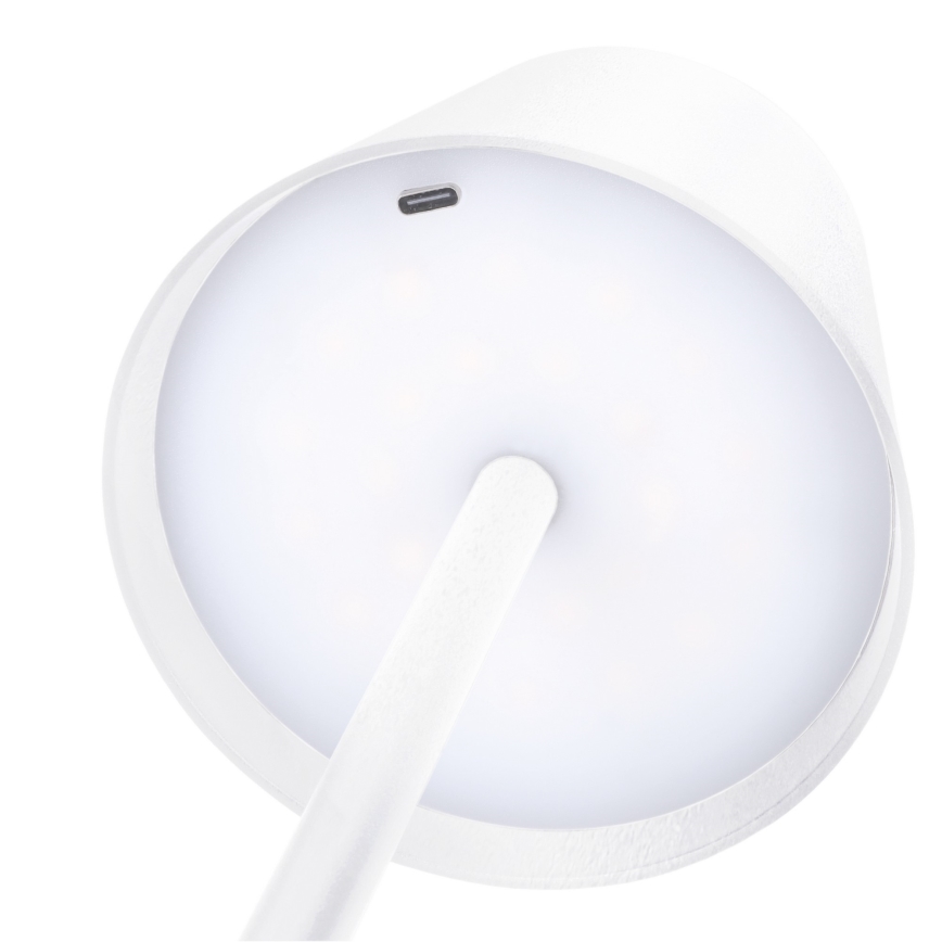 Ładowalna dotykowa lampka stołowa LUCCA z regulacją jasności LED/3,7V 3000/4000/6500K 2000 mAh biała
