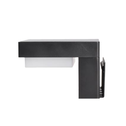 LED Kinkiet solarny z czujnikiem ruchu i zmierzchu PALERMO LED/5W/2000 mAh IP54 czarny