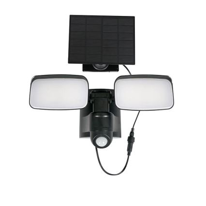 Solarny reflektor LED z czujnikiem LED/9W/3,7V 3600 mAh IP54