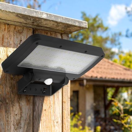 LED Solarny naświetlacz z czujnikiem LED/5W/3,7V 1500 mAh IP54