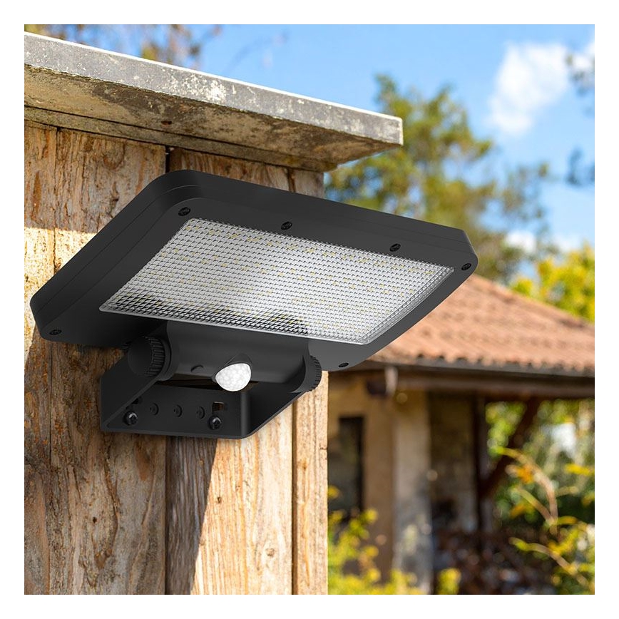 LED Solarny naświetlacz z czujnikiem LED/5W/3,7V 1500 mAh IP54
