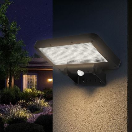 LED Solarny naświetlacz z czujnikiem LED/5W/3,7V 1500 mAh IP54