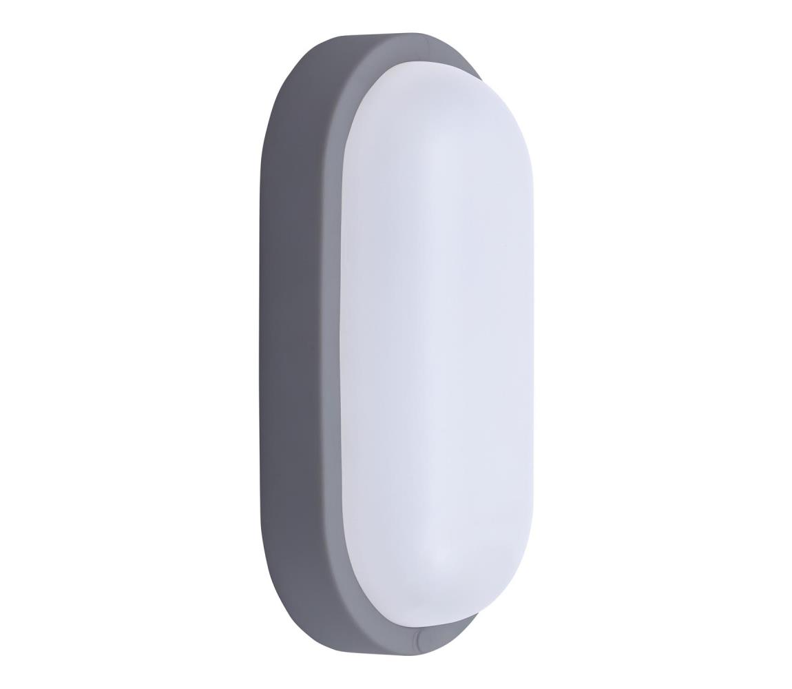 WO744-G- LED Kinkiet zewnętrzny LED/13W/230V 4000K IP54 szary elipsa