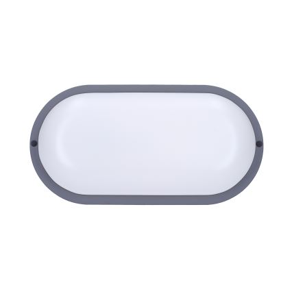 LED Kinkiet zewnętrzny LED/13W/230V 4000K IP54 szary elipsa