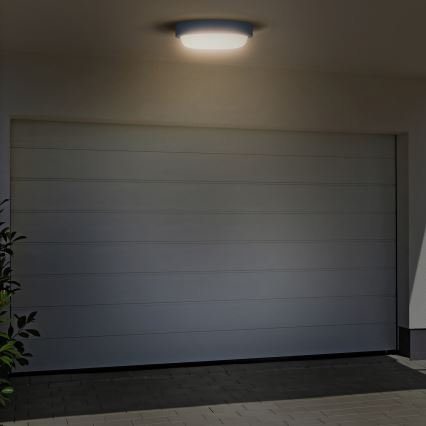 LED Kinkiet zewnętrzny LED/13W/230V 4000K IP54 szare okrągła