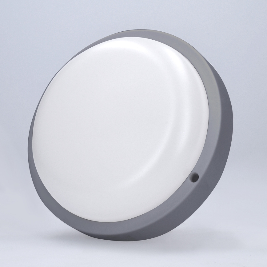 LED Kinkiet zewnętrzny LED/13W/230V 4000K IP54 szare okrągła