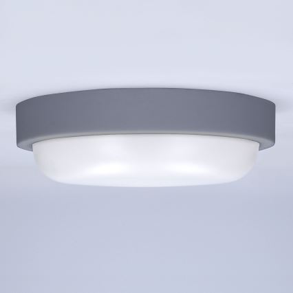 LED Kinkiet zewnętrzny LED/13W/230V 4000K IP54 szare okrągła
