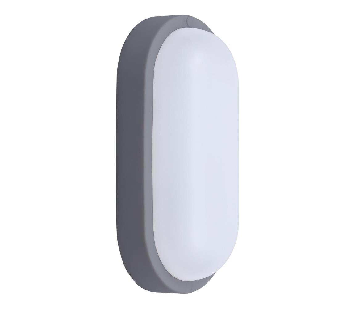 WO749-G- LED Kinkiet zewnętrzny LED/20W/230V 4000K IP54 szary elipsa