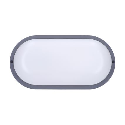LED Kinkiet zewnętrzny LED/20W/230V 4000K IP54 szary elipsa