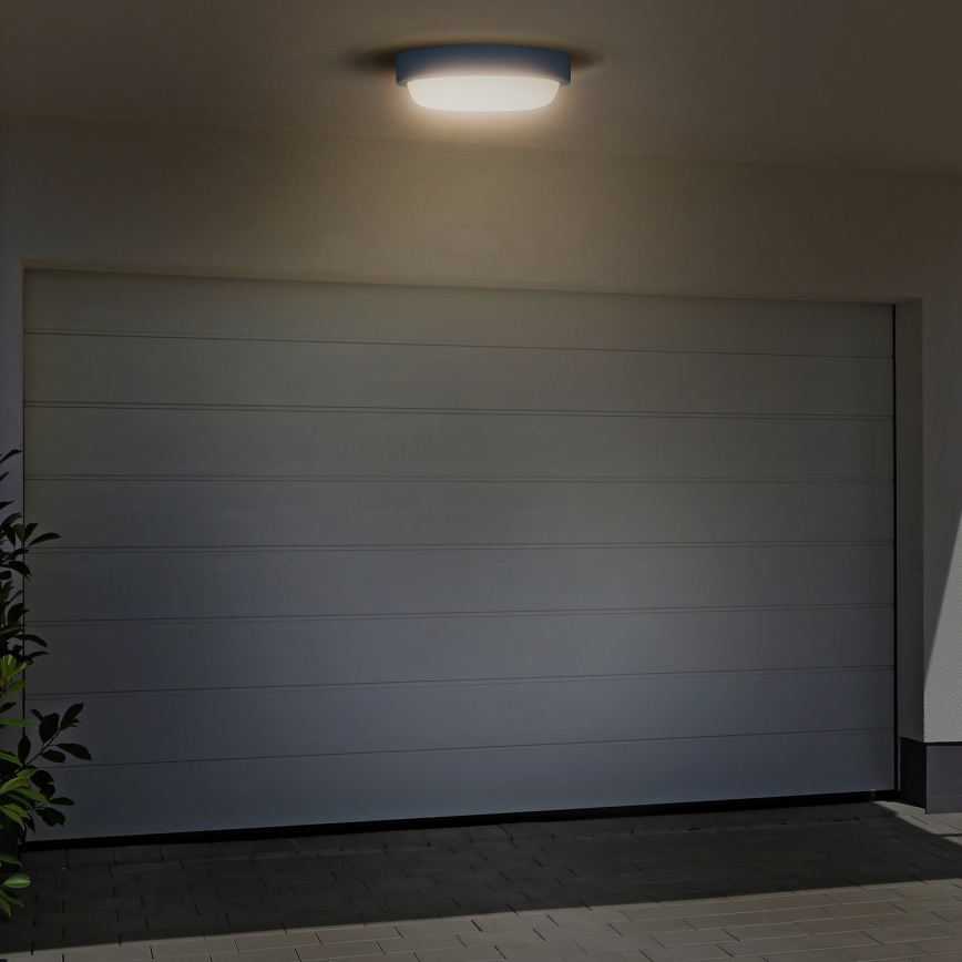 LED Kinkiet zewnętrzny LED/20W/230V 4000K IP54 szary okrągły