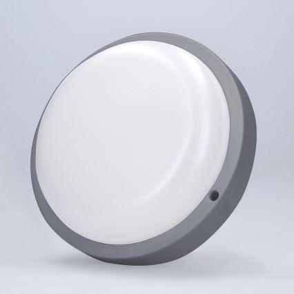 LED Kinkiet zewnętrzny LED/20W/230V 4000K IP54 szary okrągły