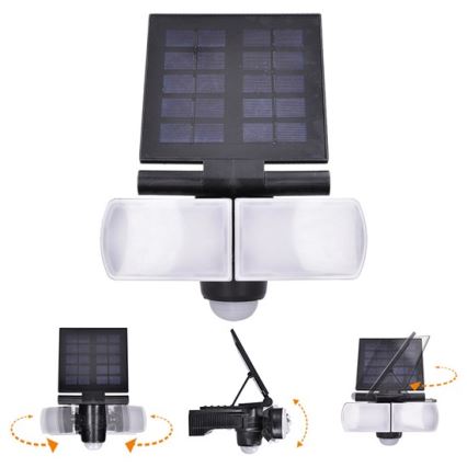 Reflektor solarny LED z czujnikiem 2000mAh LED/8W/3,7V IP44