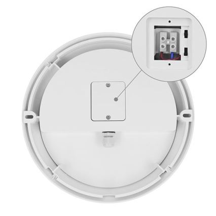 Zewnętrzny kinkiet LED z czujnikiem 2 w 1 LED/20W/230V 3000/4000/6500K IP65 Ø 22 cm