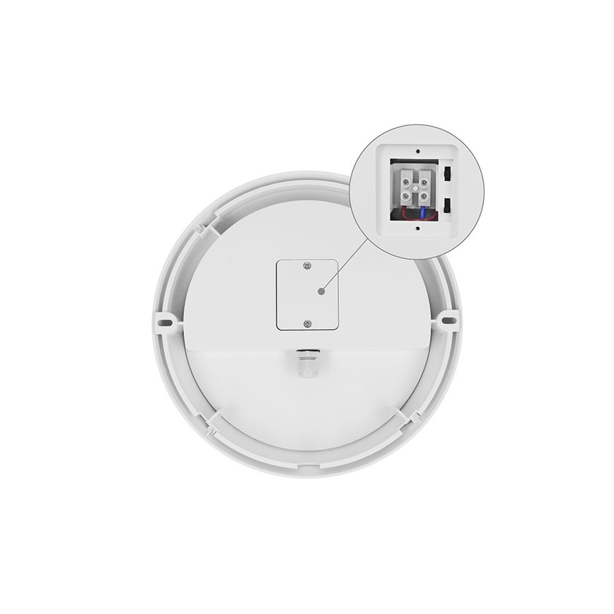 Zewnętrzny kinkiet LED z czujnikiem 2 w 1 LED/20W/230V 3000/4000/6500K IP65 Ø 22 cm