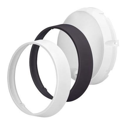 Zewnętrzna oprawa ścienna LED z czujnikiem 2 w 1 LED/20W/230V 3000/4000/6500K IP65 śr. 22 cm