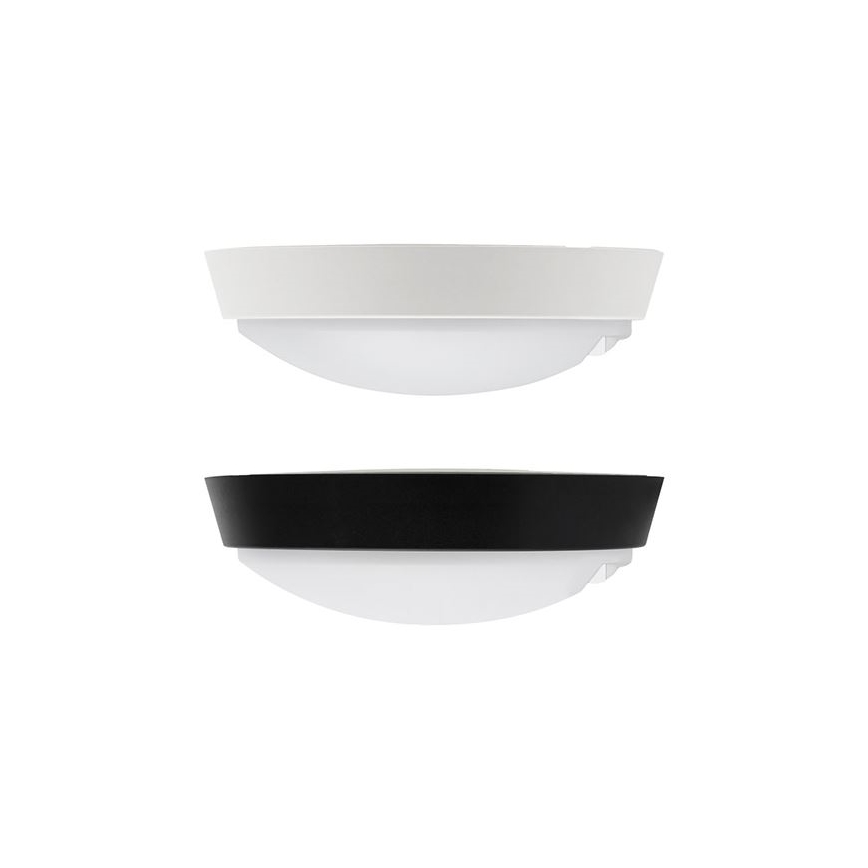 Zewnętrzna oprawa ścienna LED z czujnikiem 2 w 1 LED/20W/230V 3000/4000/6500K IP65 śr. 22 cm