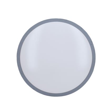 LED Plafon ściemnialny GREY LED/48W/230V 3000-6500K szare śr. 38 cm + pilot zdalnego sterowania