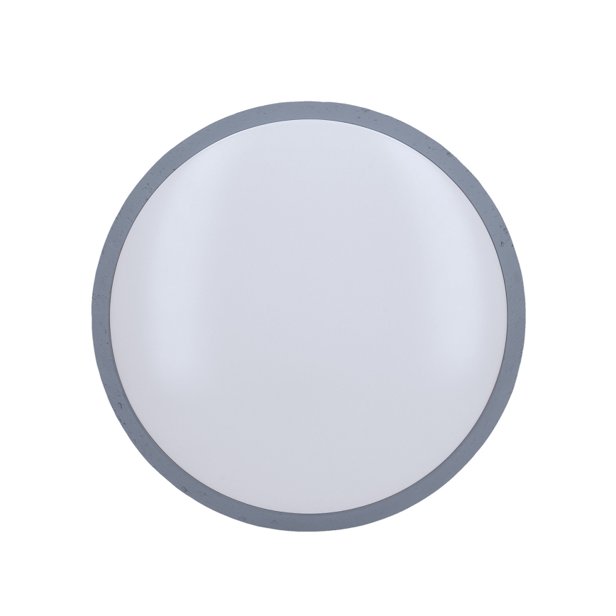LED Plafon ściemnialny GREY LED/48W/230V 3000-6500K szare śr. 38 cm + pilot zdalnego sterowania