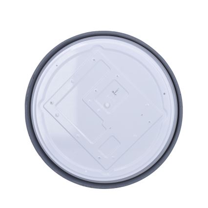 LED Plafon ściemnialny GREY LED/48W/230V 3000-6500K szare śr. 38 cm + pilot zdalnego sterowania