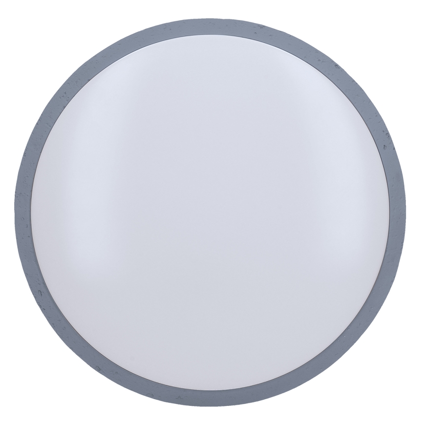 LED Plafon ściemnialny GREY LED/60W/230V 3000-6500K szary śr. 49 cm + pilot zdalnego sterowania