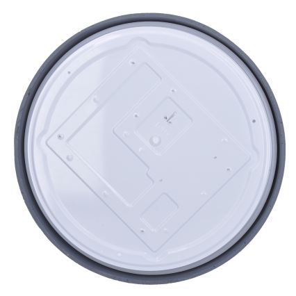 LED Plafon ściemnialny GREY LED/60W/230V 3000-6500K szary śr. 49 cm + pilot zdalnego sterowania