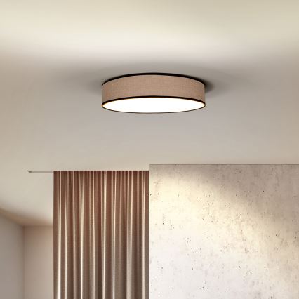 LED Plafon ściemnialny BROWNIE LED/48W/230V 3000-6500K brązowy śr. 40 cm + pilot zdalnego sterowania