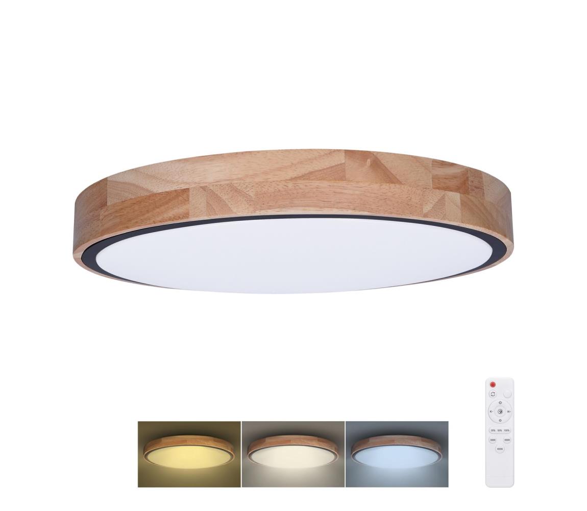 WO8005 - Oświetlenie ściemnialne LED IRON OAK LED/48W/230V 3000-6500K śr. 40 cm + pilot