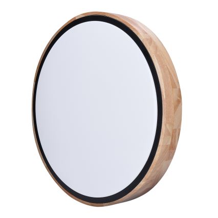 LED Plafon ściemnialny IRON OAK LED/60W/230V 3000-6500K dąb śr. 51 cm + pilot zdalnego sterowania