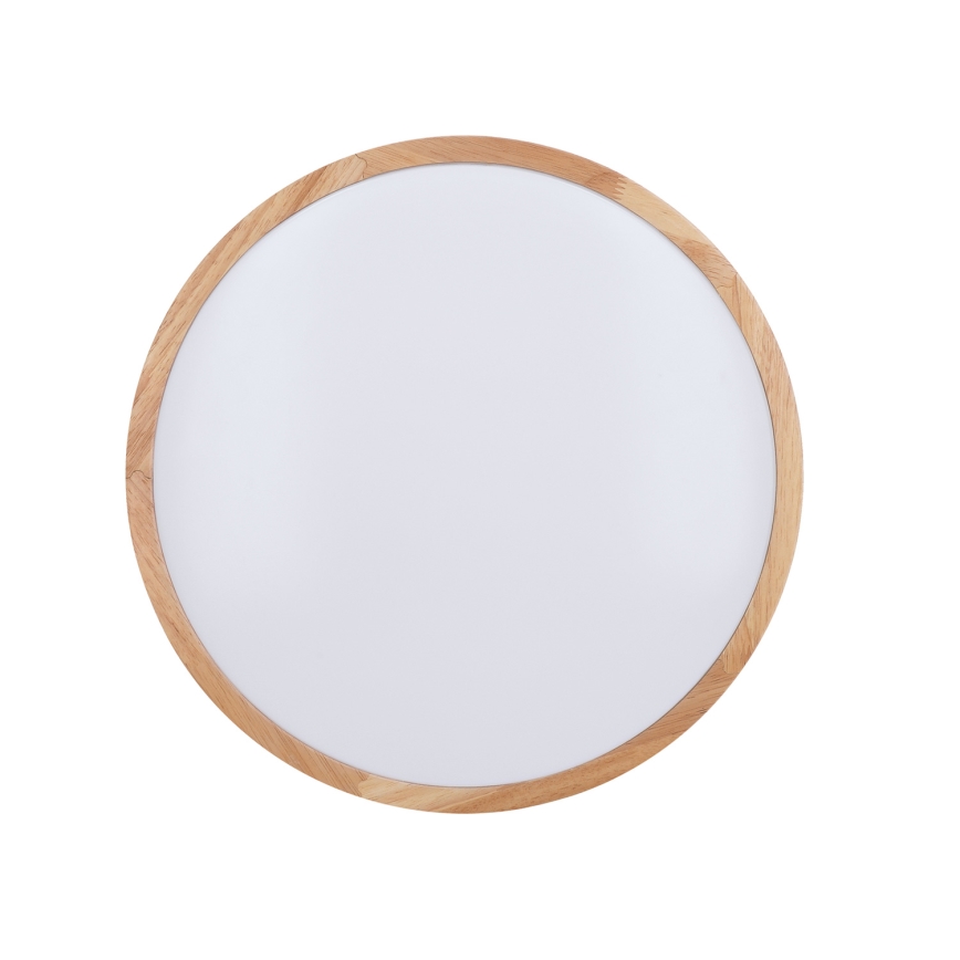 LED Plafon ściemnialny WOODY LED/48W/230V 3000-6500K dąb śr. 38 cm + pilot zdalnego sterowania