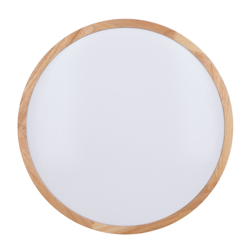 LED Plafon ściemnialny WOODY LED/60W/230V 3000-6500K dąb śr. 50 cm + pilot zdalnego sterowania