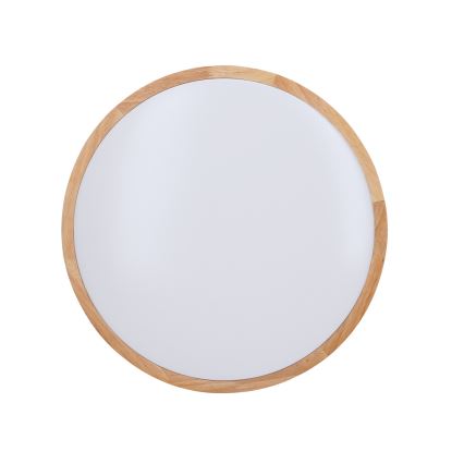 LED Plafon ściemnialny SOLID OAK LED/48W/230V 3000-6500K dąb śr. 39 cm + pilot zdalnego sterowania