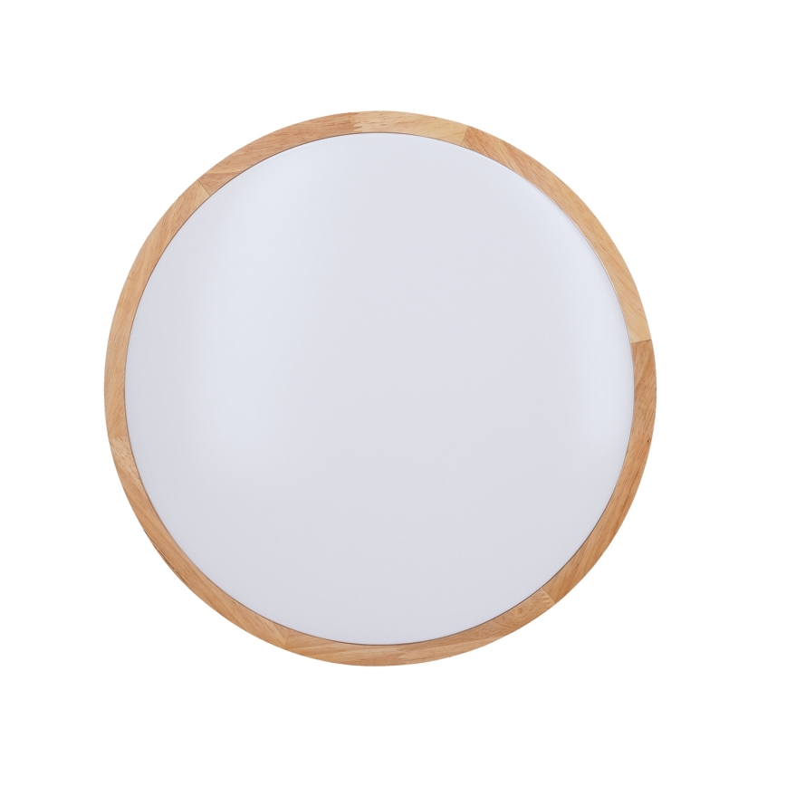 LED Plafon ściemnialny SOLID OAK LED/48W/230V 3000-6500K dąb śr. 39 cm + pilot zdalnego sterowania