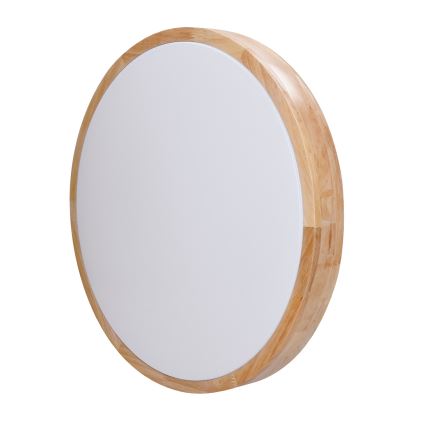 LED Plafon ściemnialny SOLID OAK LED/48W/230V 3000-6500K dąb śr. 39 cm + pilot zdalnego sterowania